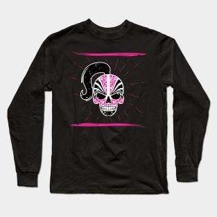 Bold Skull Design for Her Long Sleeve T-Shirt